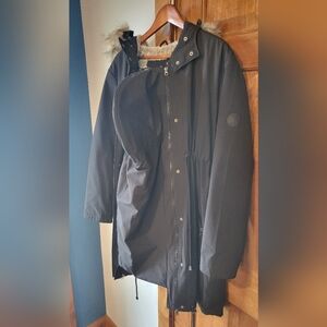 Black Seraphine 3 in 1 maternity coat